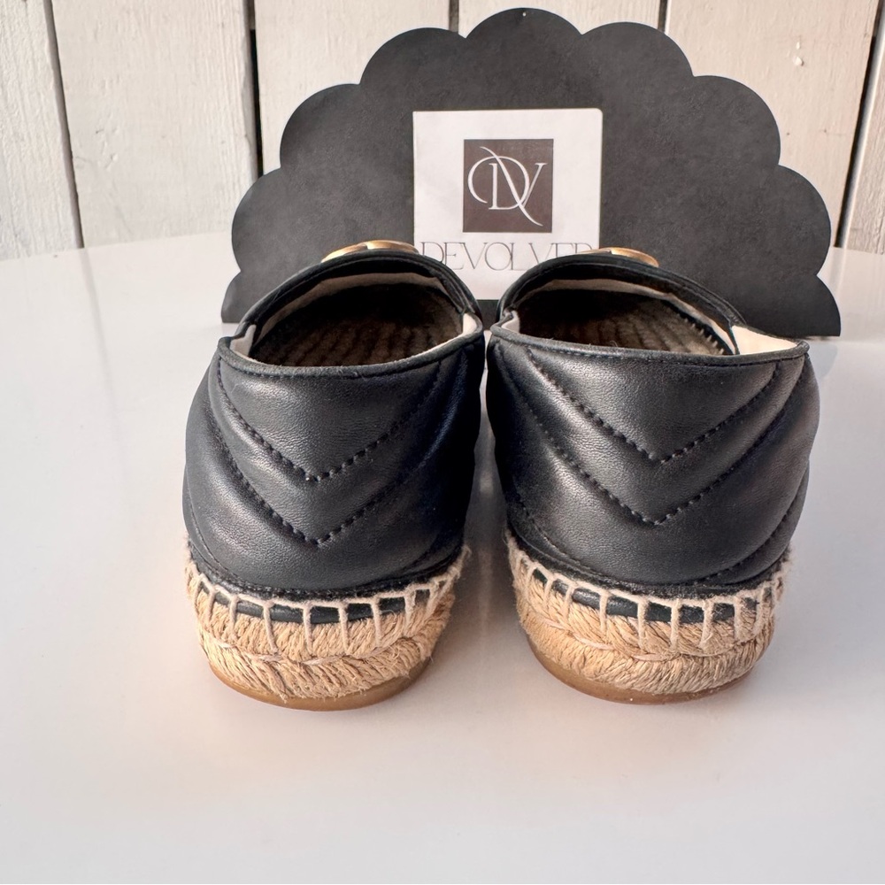 Gucci Black Espadrilles with Gold Logo - Picture 11 of 11